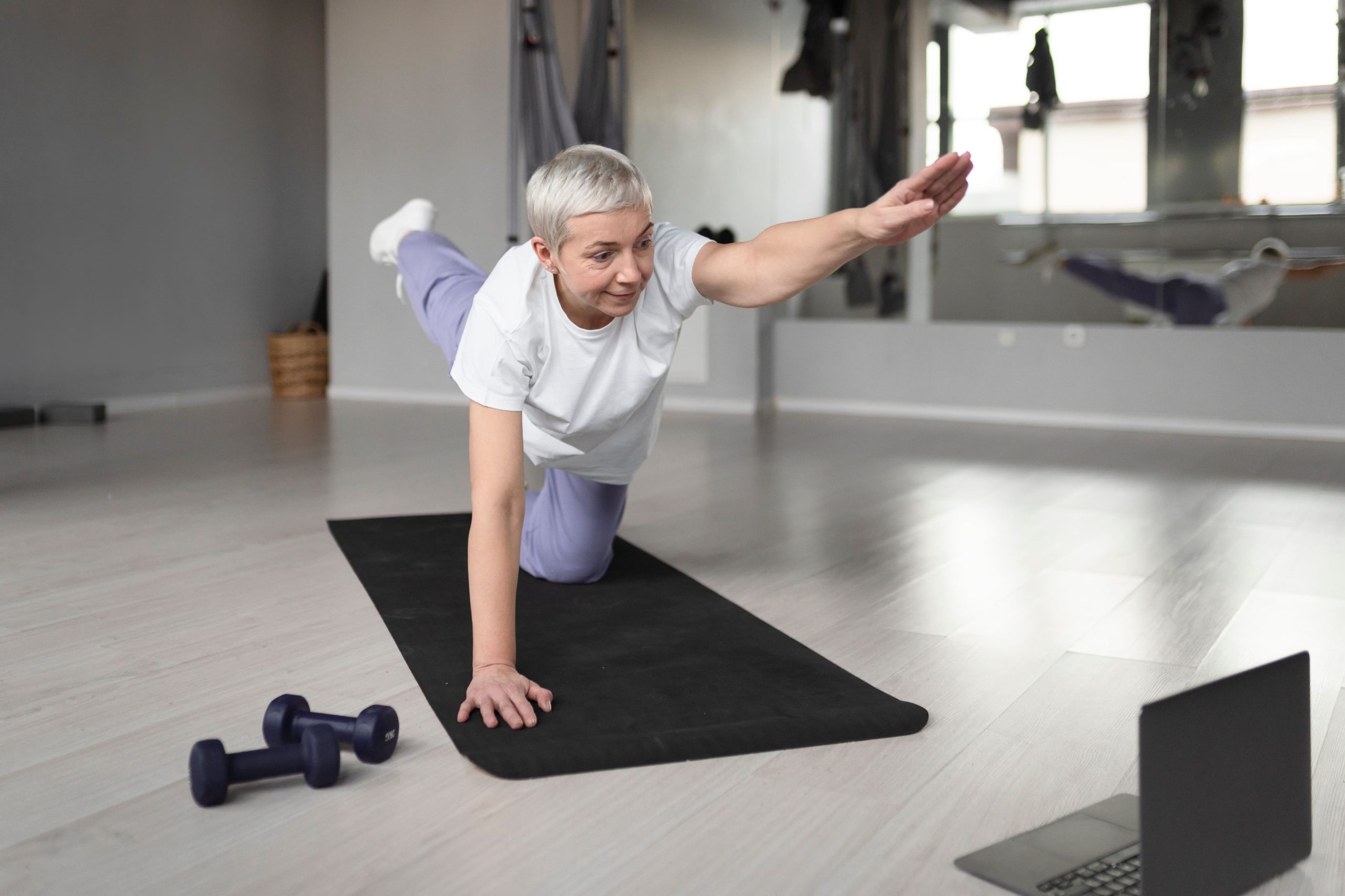 Chair-based balance exercises for older adults